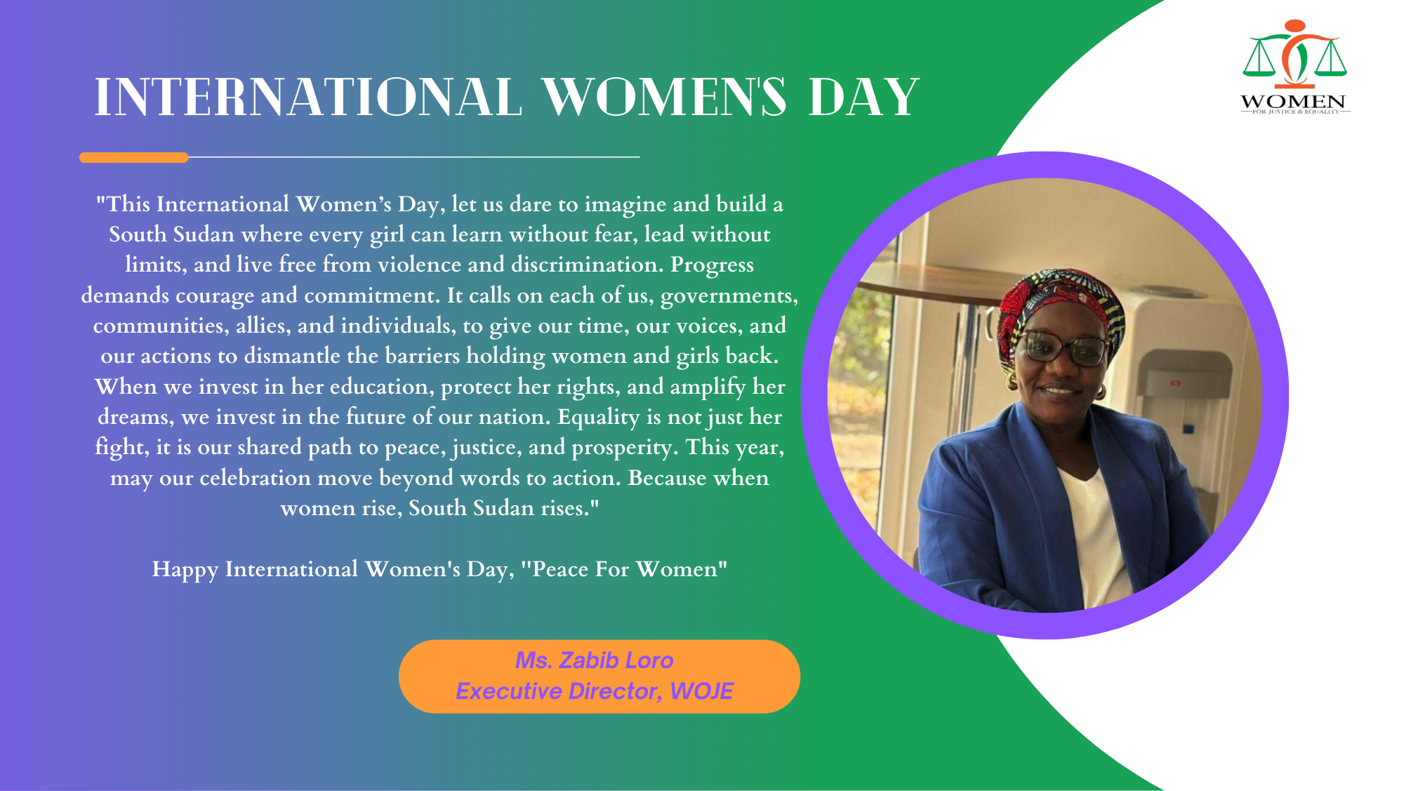 International Women's Day 2026: "Rights, Justice, Action for All Women and Girls"
