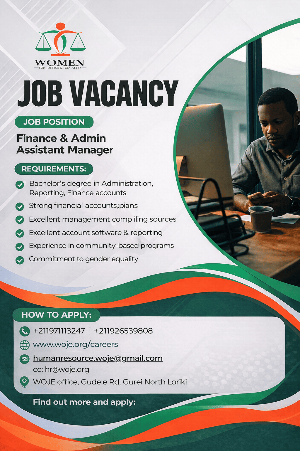 Finance & Admin Assistant Advert